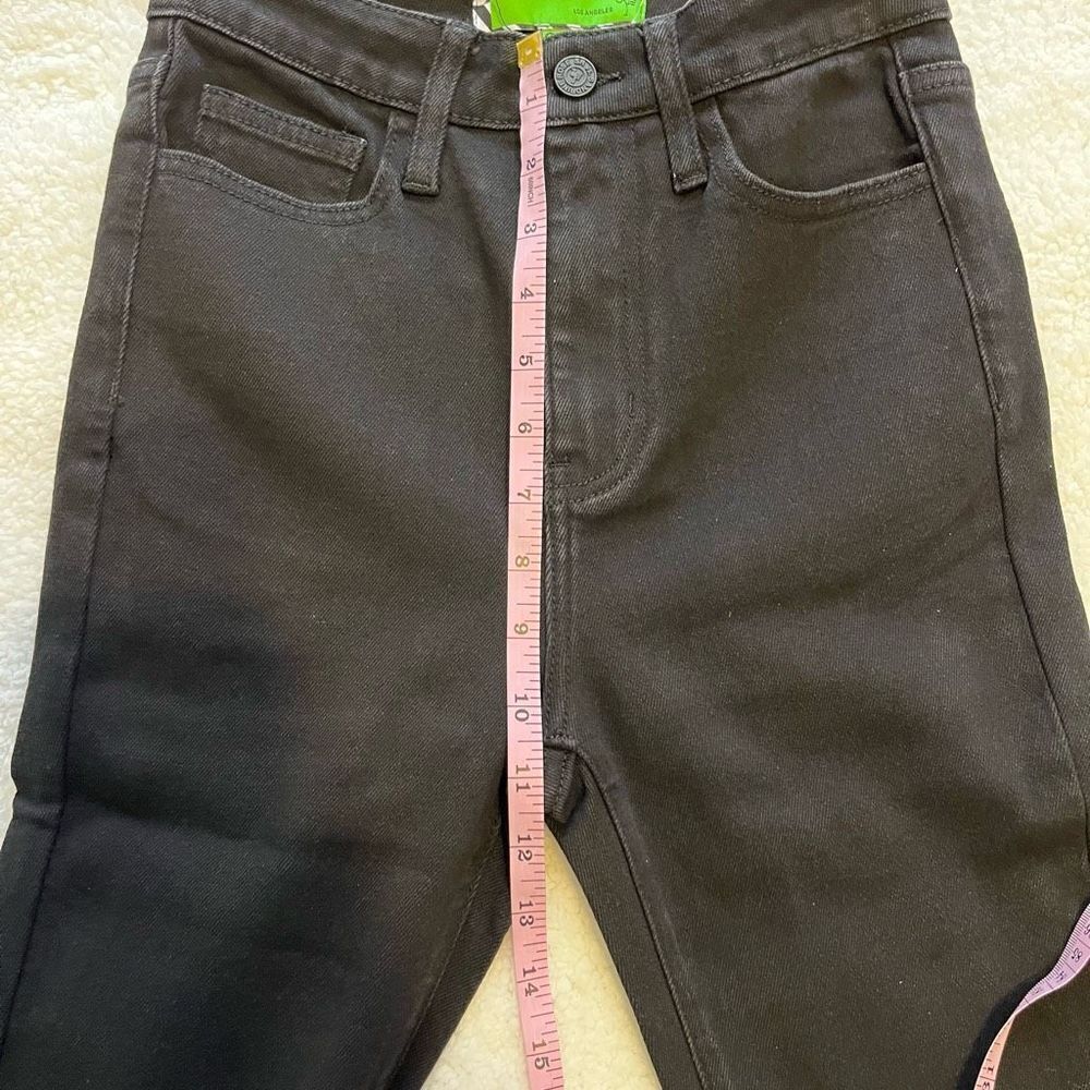 Free People Sandrine Rose Womens Black‎ Skinny Stretch Hi Rise Jeans Size 25 NWT - Picture 10 of 11